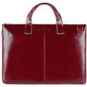 Piquadro Blue Square Expandable Slim Unisex Schoudertas Rood