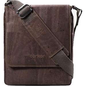 Corkor CK264CC Messenger Bag Medium Dark Brown