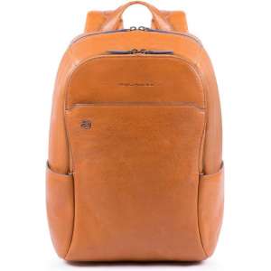 Piquadro Blue Square S Matte Small Size Computer Backpack Tobacco