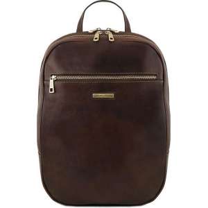 Tuscany leather leren laptoptas Osaka Donkerbruin TL141711