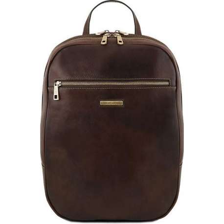 Tuscany leather leren laptoptas Osaka Donkerbruin TL141711