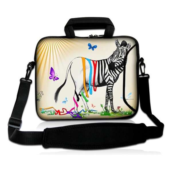 Laptoptas 15,6 inch zebra grappig - Sleevy