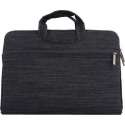 Denim laptoptas 15.4 inch - Zwart