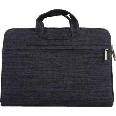 Denim laptoptas 15.4 inch - Zwart