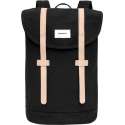 Sandqvist Stig Backpack black with natural leather