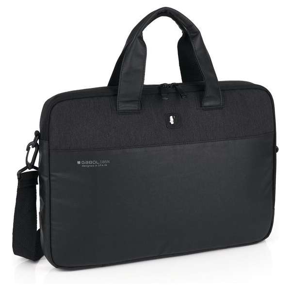 Gabol Slanke Laptoptas 15,6 inch Mirco Zwart