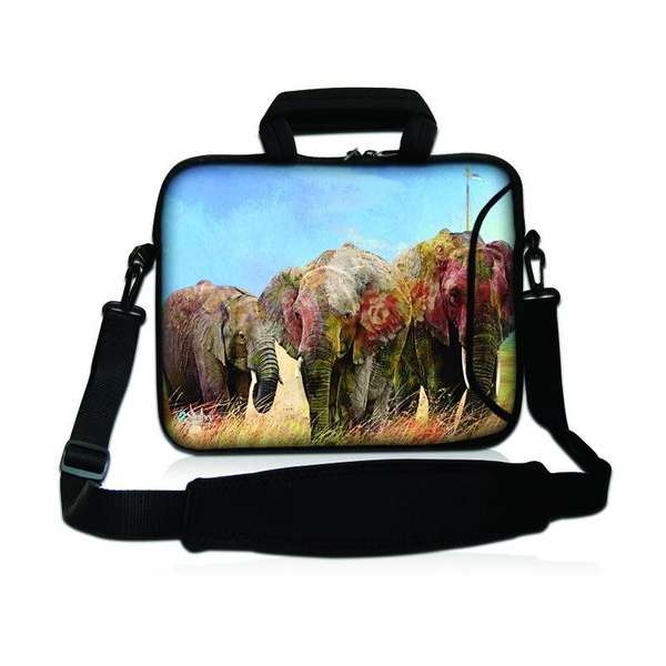 Sleevy 15,6 laptoptas olifanten