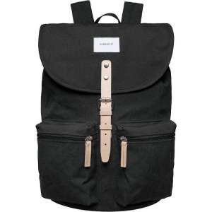 Sandqvist Roald Backpack black with natural leather