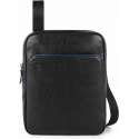 Piquadro Blue Square iPad 10.5"/iPad 9.7" Crossbody Bag black