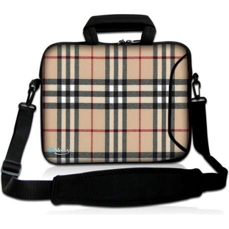 Laptoptas 17,3 inch ruiten chic - Sleevy