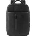 Piquadro Urban Expandable Small Size Slim Backpack 14'' Black