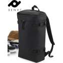 Senvi Urban Backpack - Rugzak Kleur Zwart (Retro Stijl)