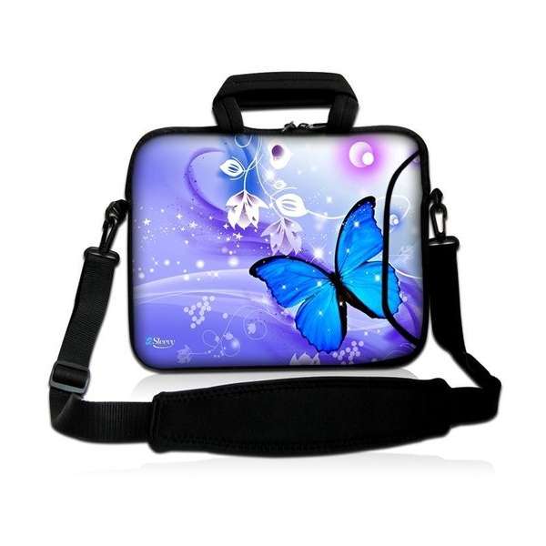 Laptoptas 13,3 inch blauwe vlinder - Sleevy