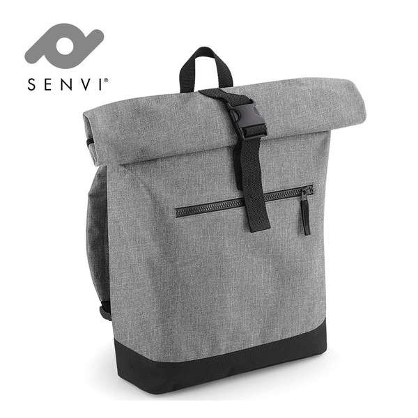 Senvi Stoere Laptoptas/Backpack - Kleur Grijs/Zwart - 12 Liter