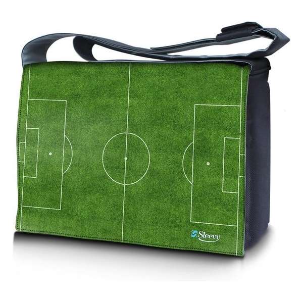 Laptoptas / messenger tas 15,6 voetbalveld - Sleevy