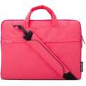 POFOKO 13.3 inch laptoptas met schouderband - Magenta