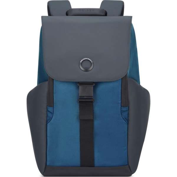 Delsey Securflap Laptop Backpack - Anti Diefstal - 1 Compartment - 15 inch - Navy