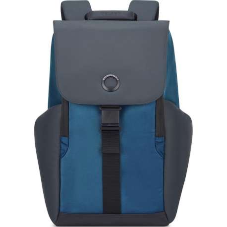 Delsey Securflap Laptop Backpack - Anti Diefstal - 1 Compartment - 15 inch - Navy