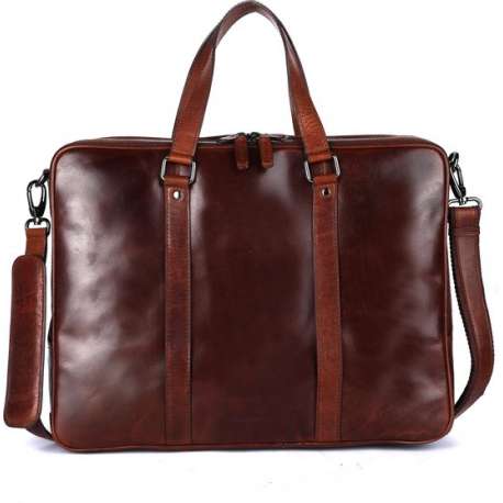 Genicci Amsterdam Unisex Aktetas Cognac