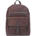 Sparwell Tas - Arago Aaron - Rugzak - 100% Leer - Laptop vak 14 inch - Donker Bruin (Unisex)