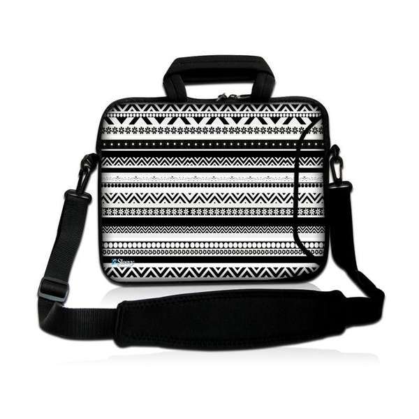 Laptoptas 13,3 inch artistiek zwart/wit - Sleevy