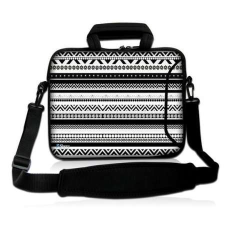 Laptoptas 13,3 inch artistiek zwart/wit - Sleevy