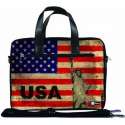 Laptoptas 17,3 / schoudertas USA design - Sleevy - laptoptas - schooltas