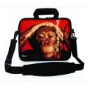 Sleevy 17,3 laptoptas rokende chimpansee