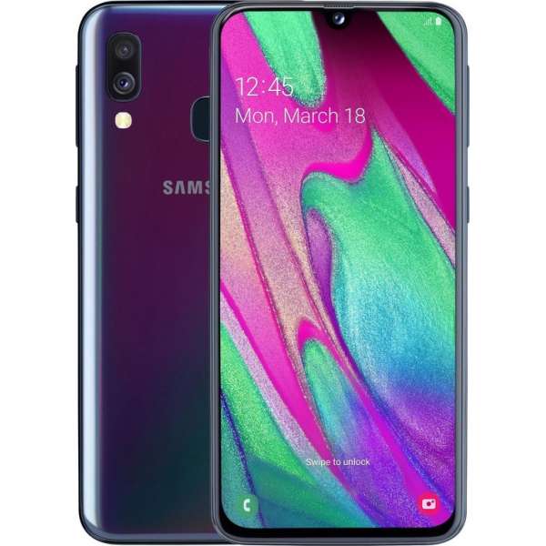 Samsung Galaxy A40 - 64GB - Zwart