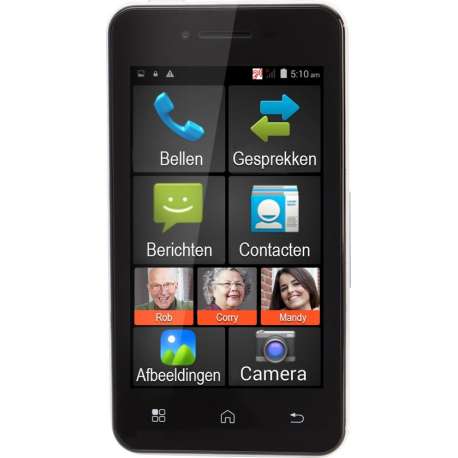 Fysic FMA-5000 - Senioren Smartphone - Met screenprotector en leren hoesje