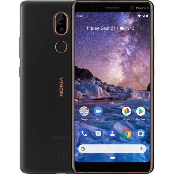 Nokia 7 Plus - 64GB - Zwart/Koper