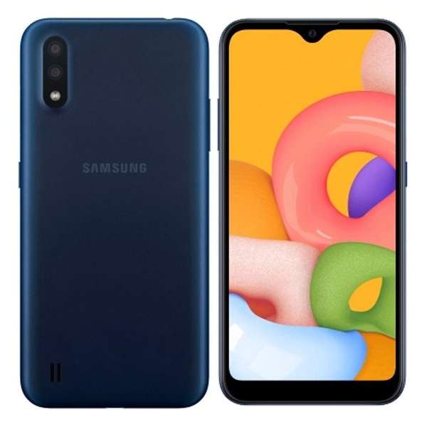 Samsung Galaxy A01 2020 | Dual-Camera | Dual-Sim |Blauw|SD Card 16GB + Hoesje + Beschermglass + Nederlandse Sim card