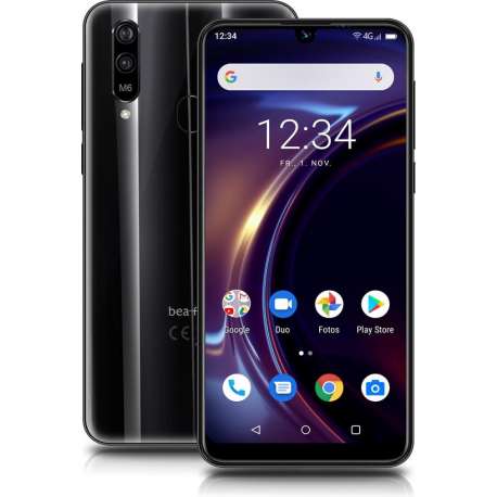 BEA-FON M6 XL senioren smart telefoon | Groot display 6.3” | Android | Eenvoudig menu | WhatsApp | SOS-knop | Sim Lock vrij