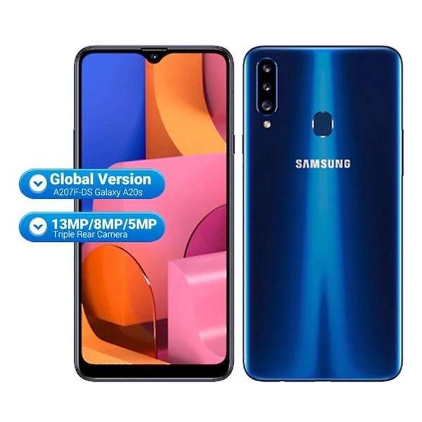 Samsung Galaxy A20S - 32GB - Blauw + Gratis Hoesje + Gratis Screenprotector