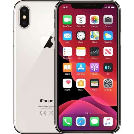 Apple iPhone X - Refurbished door Renewd - A Grade (zo goed als nieuw) - 64GB - Zilver