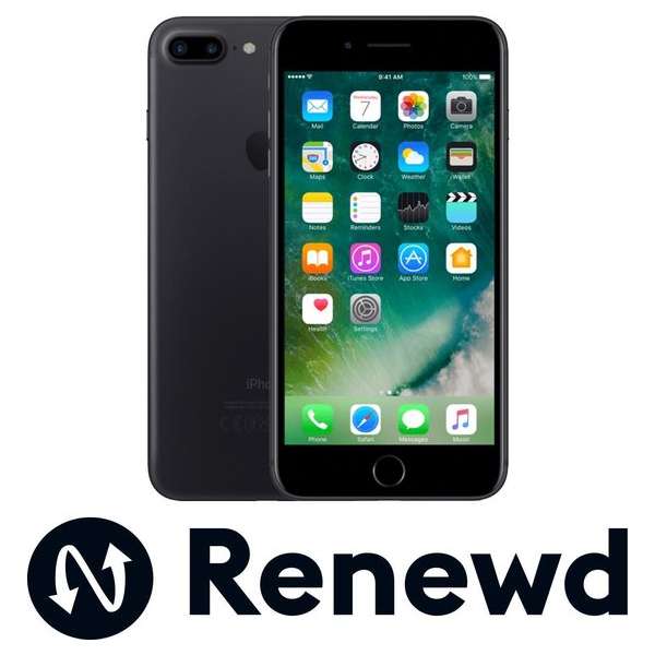 Apple iPhone 7 Plus refurbished door Renewd - A Grade (zo goed als nieuw) - 32GB - Zwart