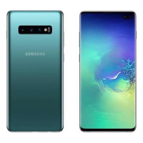 Samsung Galaxy S10 + 128 GB groen prisma