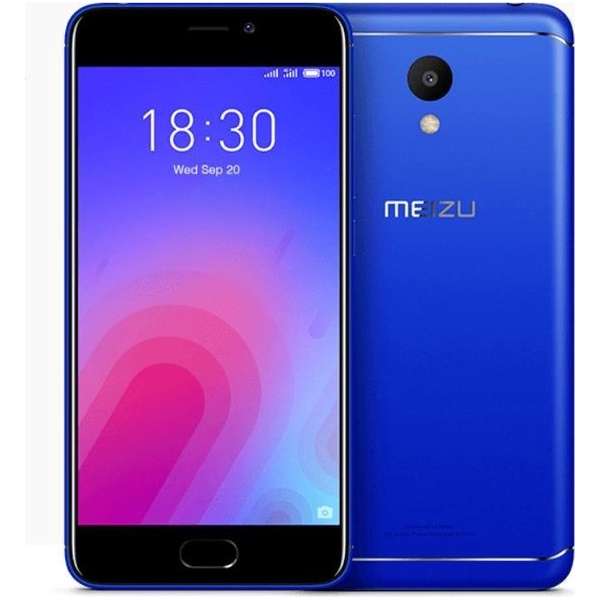 Meizu M6 13,2 cm (5.2'') 3 GB 32 GB Hybride Dual SIM Zwart, Blauw 3070 mAh