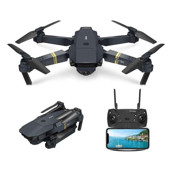 Pocket drone met Camera - Full HD Dual Camera - Wifi FPV - Foto - Video - Quadcopter