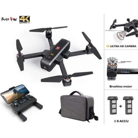 MJX B4W Drone - 5G Wifi FPV + 4K camera-Brushless GPS - opvouwbaar - Met Extra ACCU pack + Origineel Opbergtas !