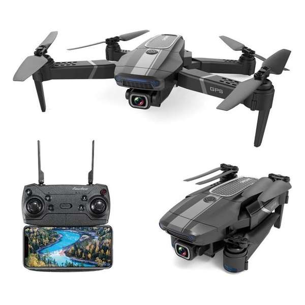 Drone met 4K HD camera – GPS 5G WIFI FPV - Fly more combo - Met 3 accu's en opbergkoffer - 48 minuten vliegtijd