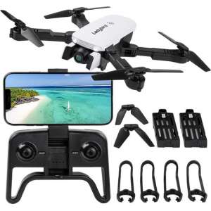 Drone - Wit - 4K Dual Camera - 5G Wifi FPV - Mini Drone -  Voor Buiten - Inklapbaar - Foto - Video - Extra Accu