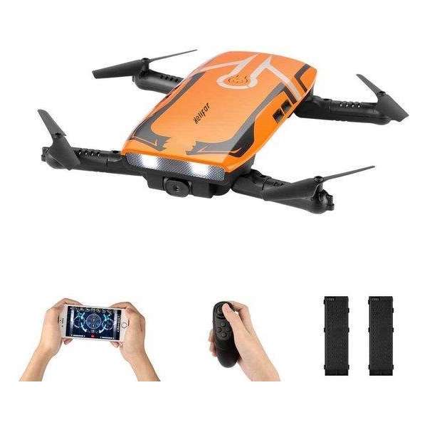 HLR Drone H818 Oranje - 120° Wide Angle - 720P - App Control -  Incl. Extra Accu