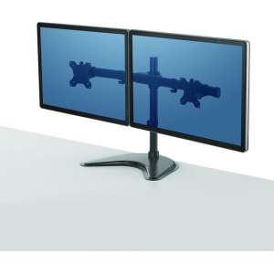 Fellowes Monitorarm dubbel 2 schermen vrijstaand 81.3 cm, 32 inch, zwart