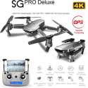 DrPhone - SG Pro X - 4K Drone 2x Camera 16MP - Stabilisator - 5GHZ tot 500M Vliegen - GPS - 50X Zoom - 2x Accu - Space Grey