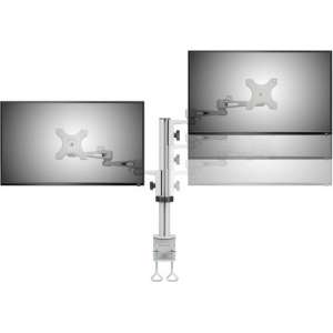 Speaka Professional Sp-Dual-Arm 2-Voudig Monitor-Tafelbeugel 33 0 Cm (13) - 68 6 Cm (27) Kantelbaar En Zwenkbaar Roteerbaar