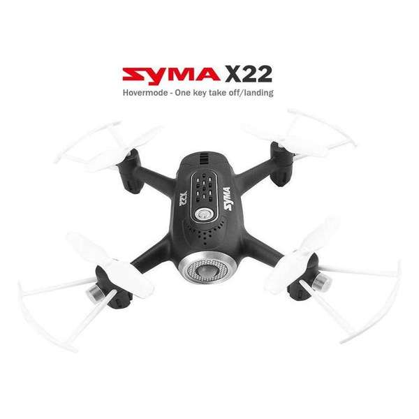 Syma X22  Mini Quadcopter / Drone - Hovermode (altitude hold) - One key take off / landing mode -  Black Edition