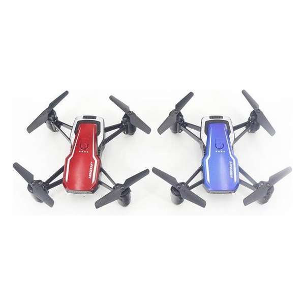 Anti-fly F24 drone set van 2 Stuks Rood en Blauw 2.4GHz met 6-Axis Gyro