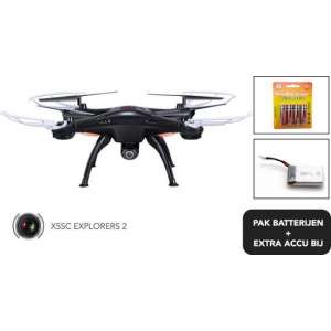 Drone -SYMA X5SC HD CAMERA + extra accu en pak batterijen (black)