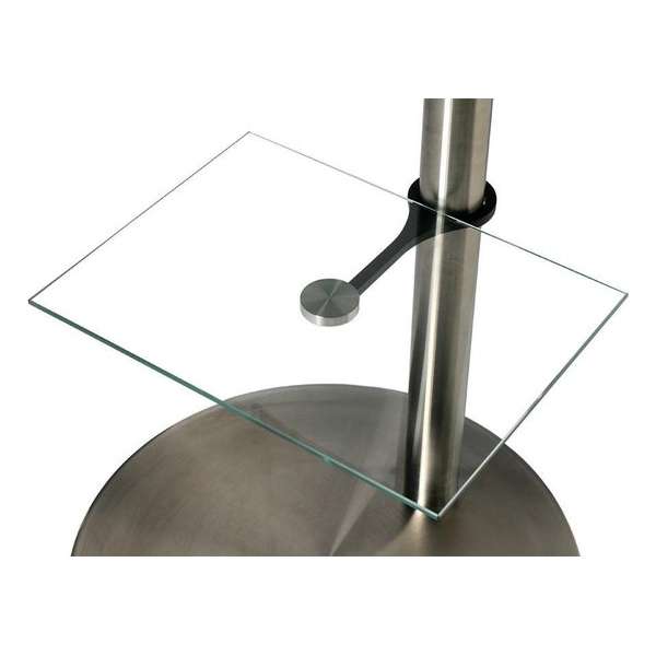 Glasplaat voor Cavus vloerstandaard met 5 cm kolom / transparant